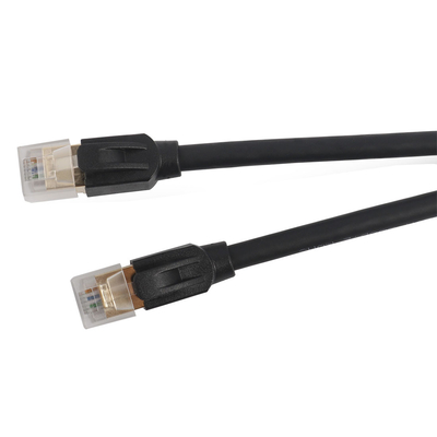 SFTP 2000MHZ 28AWG สายแพทช์ทองแดง Cat 8 40g Patch Cable 2 Meter