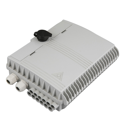 IP65 กล่องไฟเบอร์ออปติก NAP กลางแจ้งกันน้ำ 12 พอร์ตกล่องเลิกจ้างไฟเบอร์