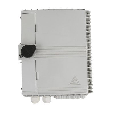 IP65 กล่องไฟเบอร์ออปติก NAP กลางแจ้งกันน้ำ 12 พอร์ตกล่องเลิกจ้างไฟเบอร์