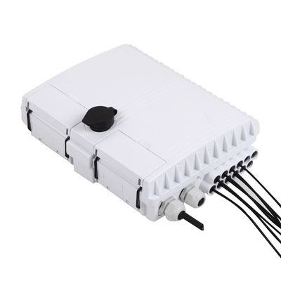 IP65 กล่องไฟเบอร์ออปติก NAP กลางแจ้งกันน้ำ 12 พอร์ตกล่องเลิกจ้างไฟเบอร์
