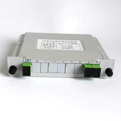ตัวแยกไฟเบอร์ออปติก SC APC 1x2 ขนาดกะทัดรัด / ตัวแยกไฟเบอร์โหมดเดี่ยว