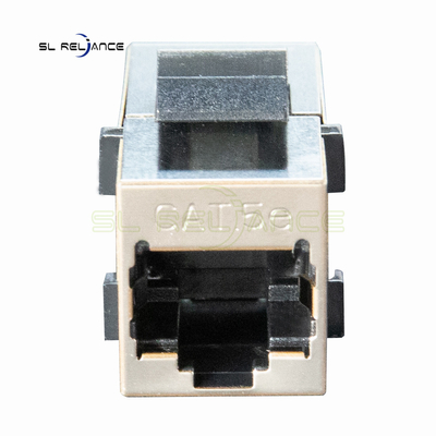 180 องศา Cat5e Tooless RJ45 แจ็คสโตน 8p8c FTP Inline Coupler Type
