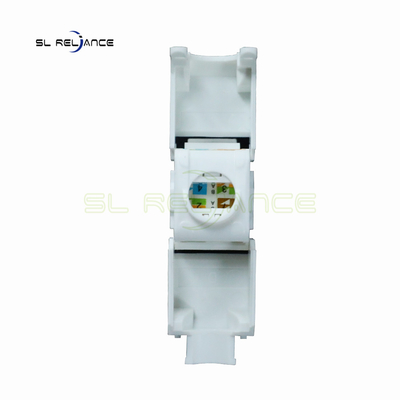 Unscreened UTP CAT6 RJ45 Keystone Jack Network แจ็คโมดูลาร์ 180 องศา