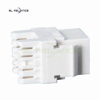 สีขาว 22~26 AWG Cat5e Keystone Coupler 8P8C Network Keystone Jack