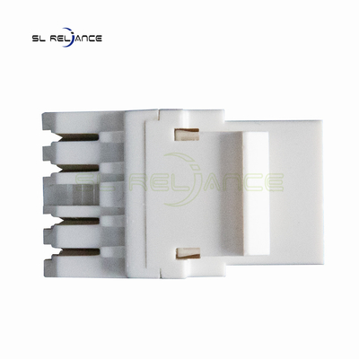 สีขาว 22~26 AWG Cat5e Keystone Coupler 8P8C Network Keystone Jack